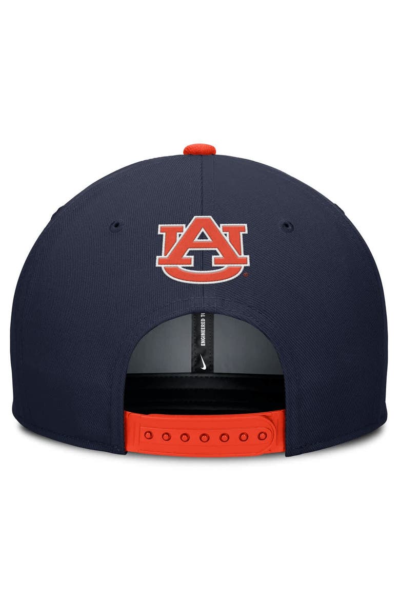 Nike Men's Nike Navy/Orange Auburn Tigers 2025 On-Field Patch Pro Dri-FIT Snapback Hat, Alternate, color, Navy