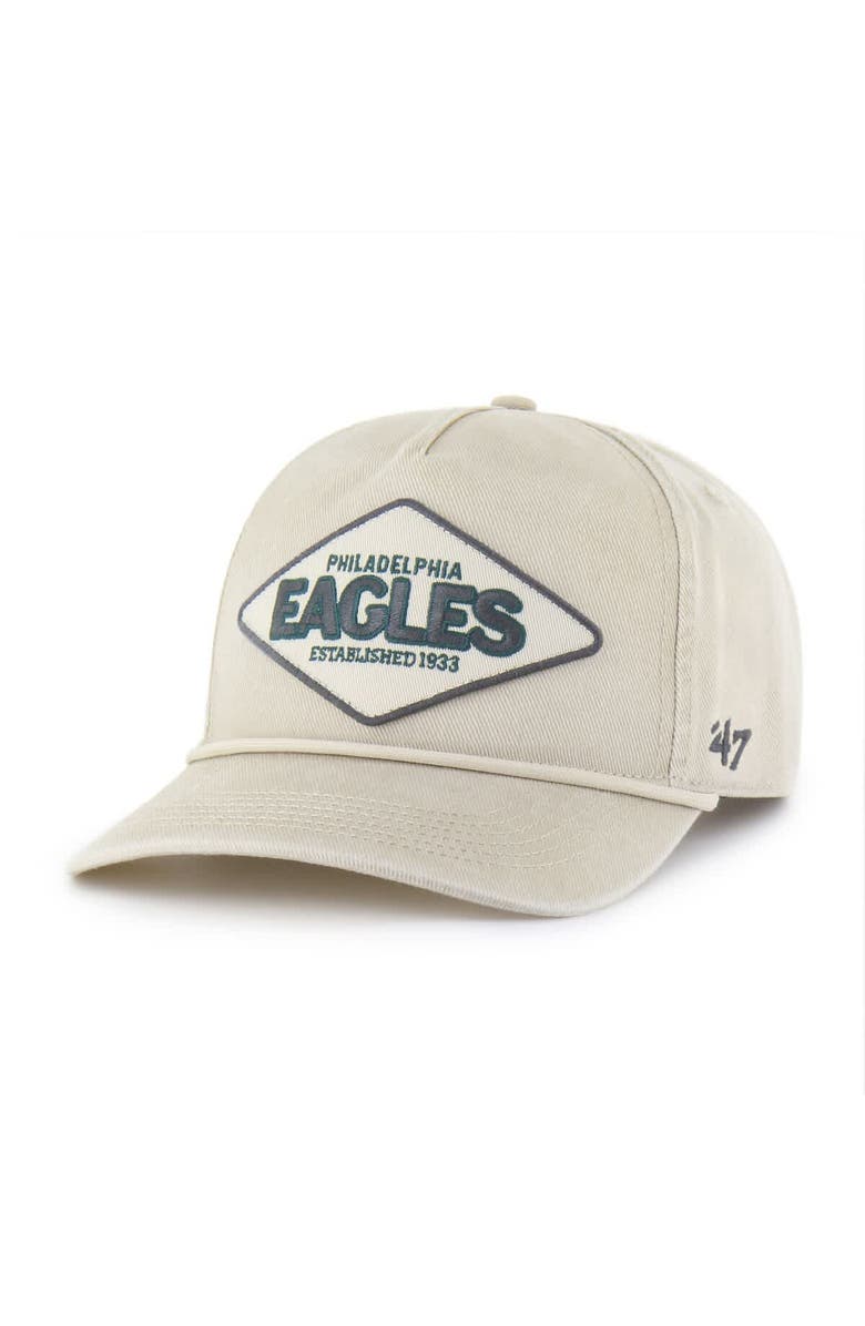 '47 Men's '47 Khaki Philadelphia Eagles Cairn Hitch Adjustable Hat, Alternate, color, Khaki