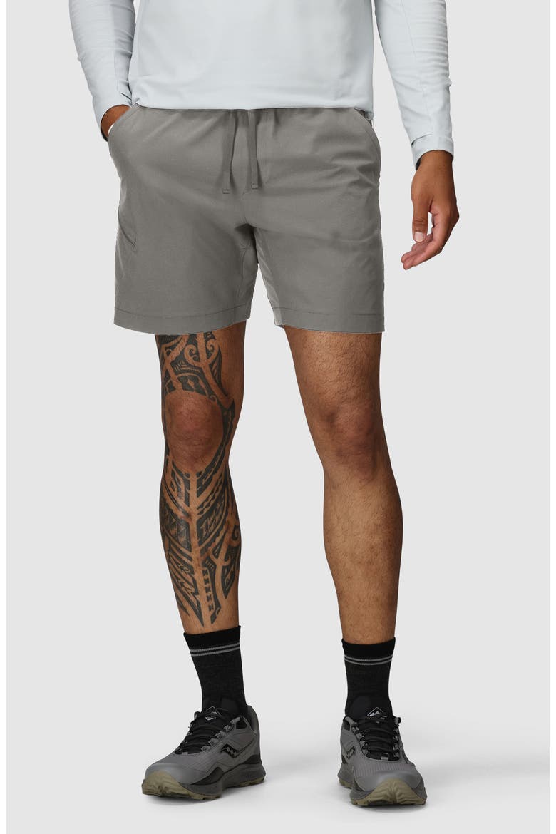 Swift Lite Drawstring Shorts, Main, color, PEWTER