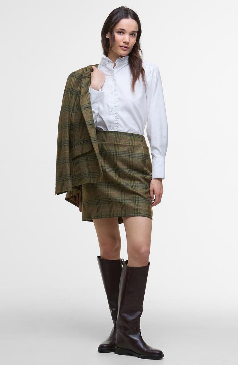 Barbour Embleton Ruffle Cotton Button-Up Shirt, Alternate, color, 