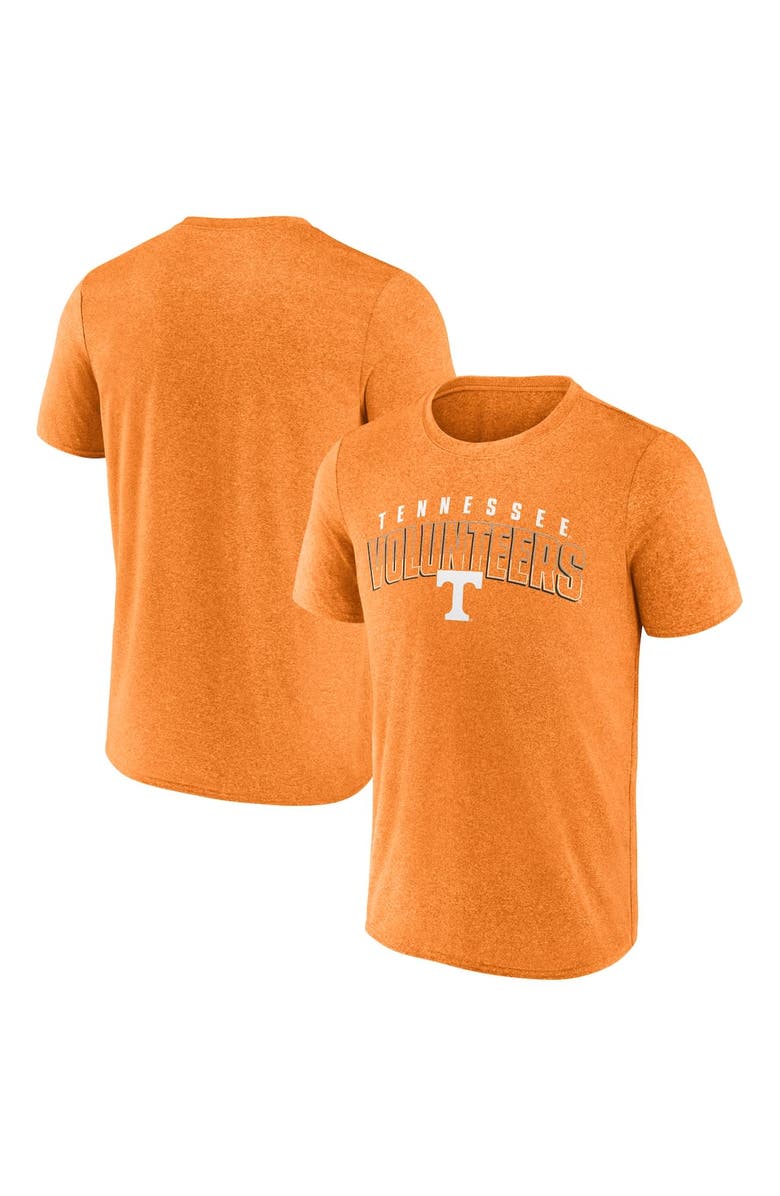 FANATICS Men's Fanatics Heather Tennessee Orange Tennessee Volunteers Outline Split T-Shirt, Alternate, color, Tennessee Orange