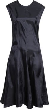 renaissance renaissance Ziggy Raw Edge Satin A-Line Dress