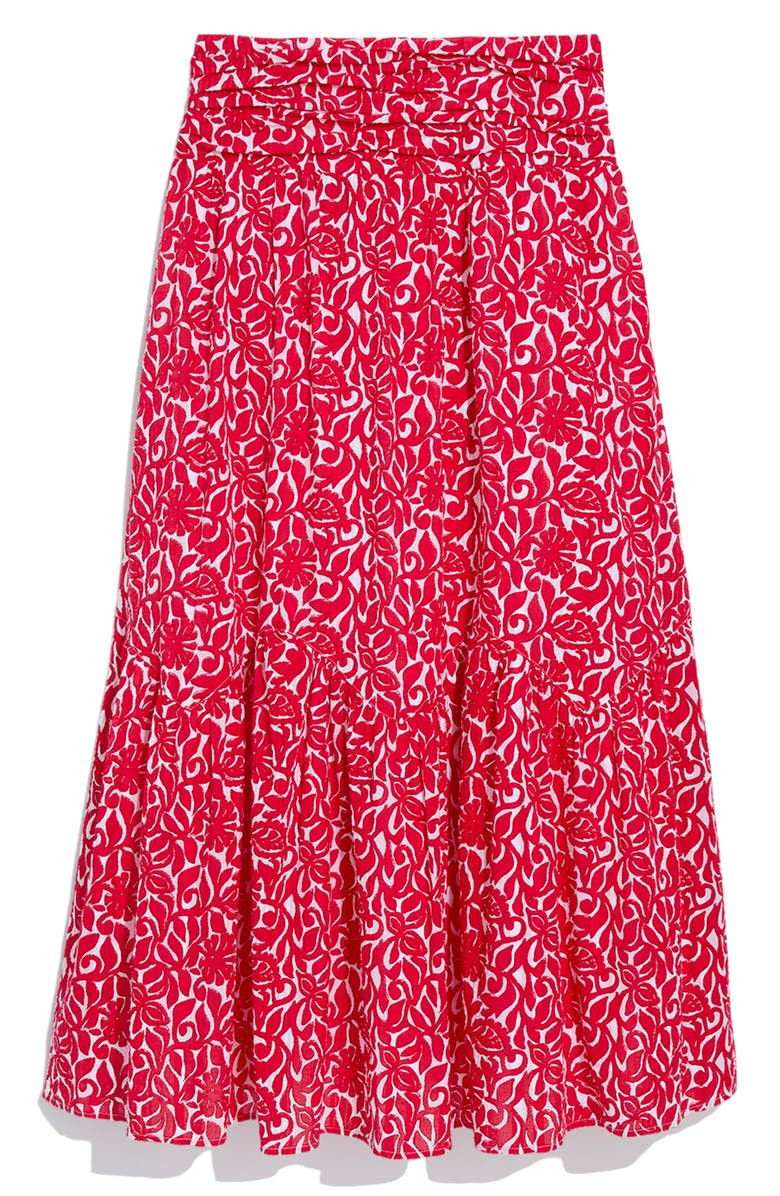 vineyard vines Katama Print Maxi Skirt, Alternate, color, Lighthouse Red Leila