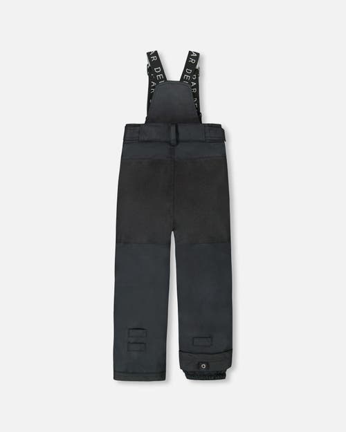 Deux Par Deux Kids Gender Inclusive Solid Play Snow Pants In Black