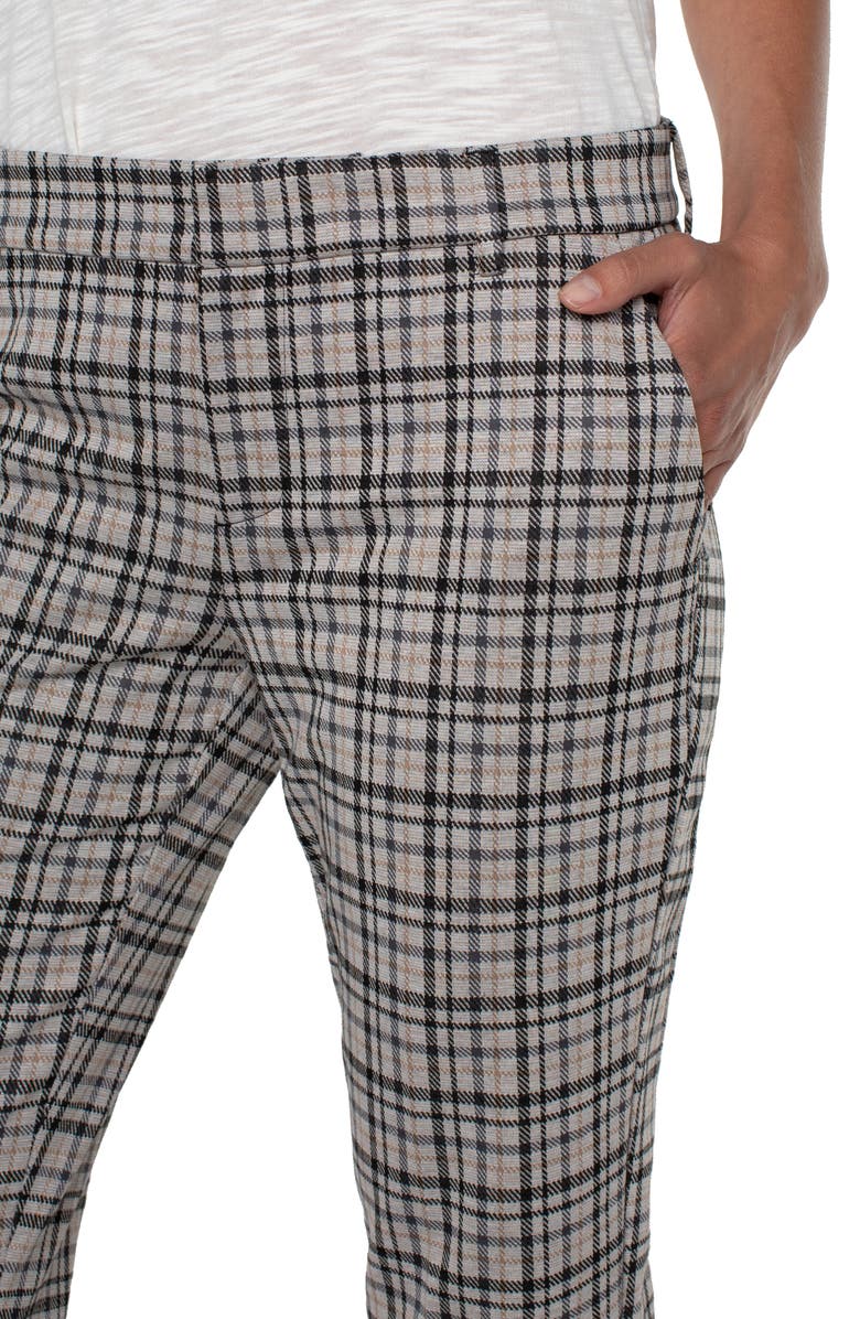 Liverpool Los Angeles Kelsey Plaid Crop Trousers, Alternate, color,