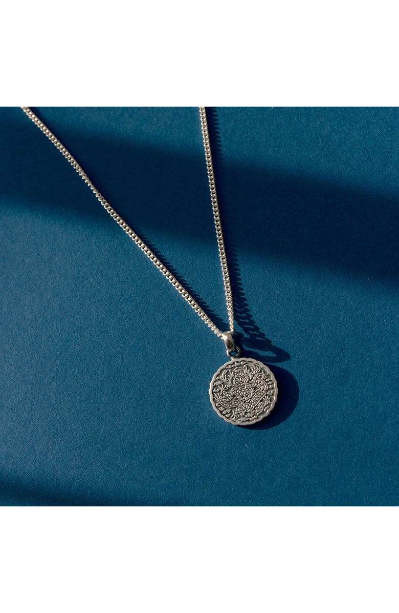 LOUPN Royal Dragon Pendant Necklace, Alternate, color, Silver