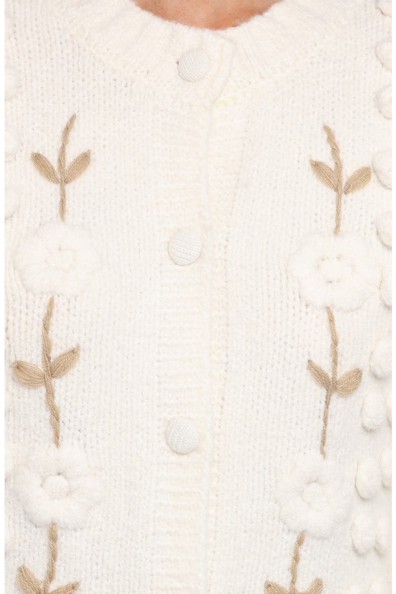 Cleo Floral Cardigan, Alternate, color, CREAM