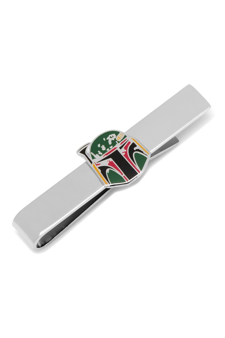 Star Wars™ Boba Fett Distressed Helmet Tie Bar, Main, color, GREEN