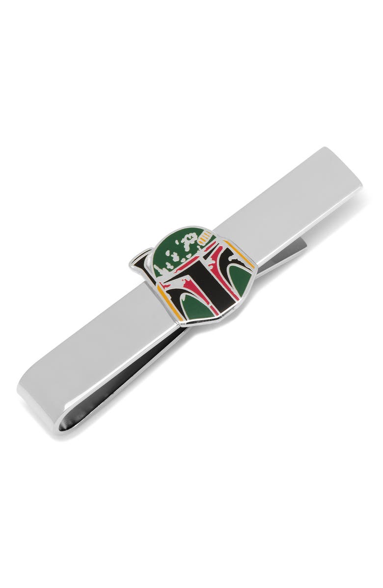Cufflinks, Inc. Star Wars<sup>™</sup> Boba Fett Distressed Helmet Tie Bar, Main, color,
