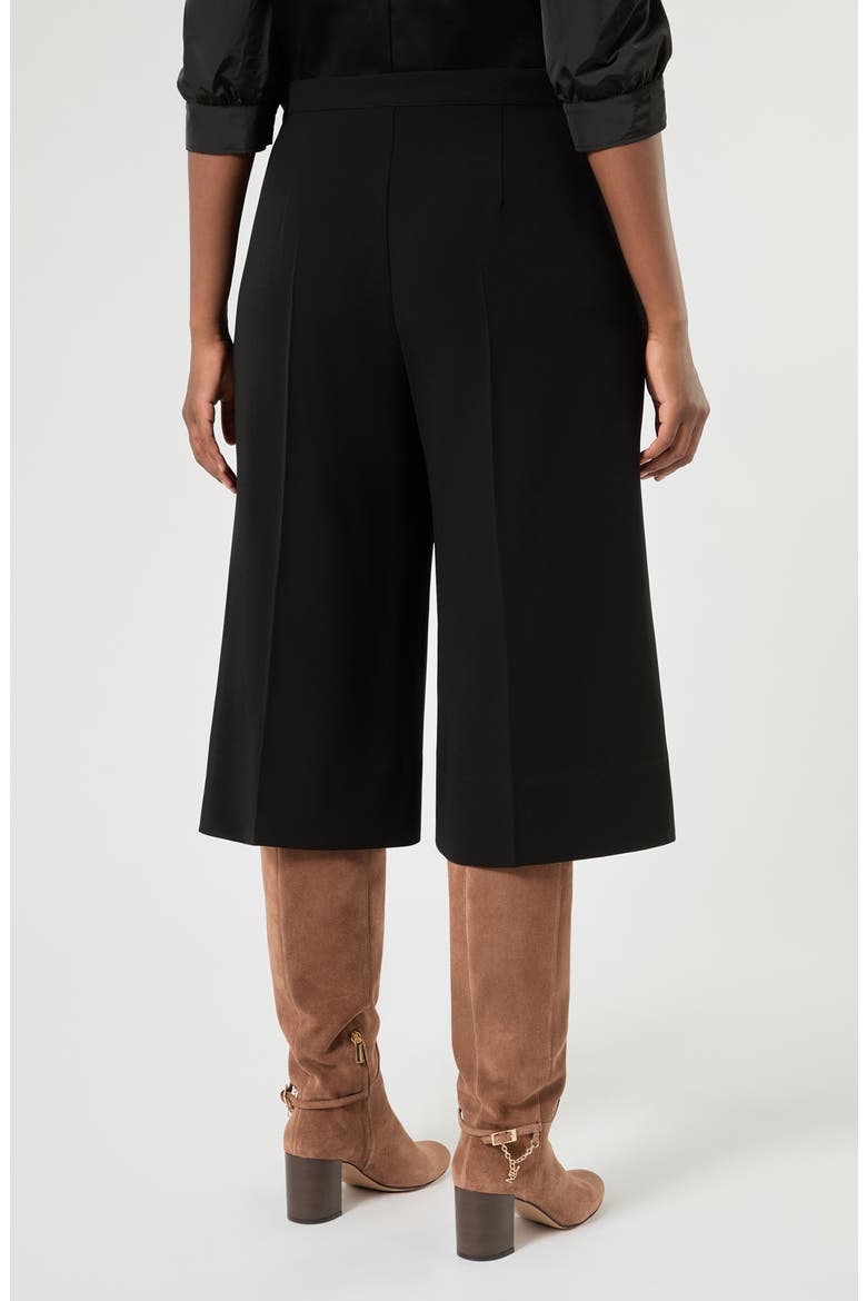 Wide Leg Crop Trousers, Alternate, color, BLACK