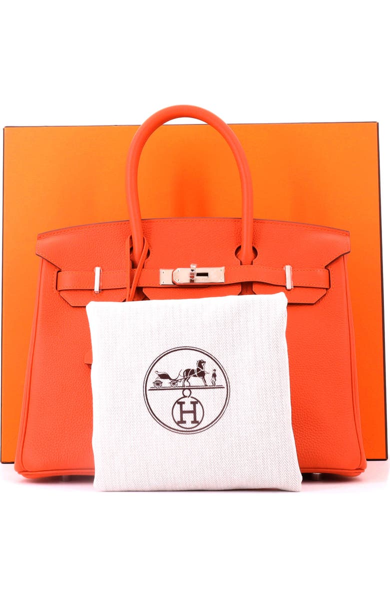 Pre-Owned Hermes Birkin Handbag Orange Togo with Palladium Hardware 30, Alternate, color, Feu