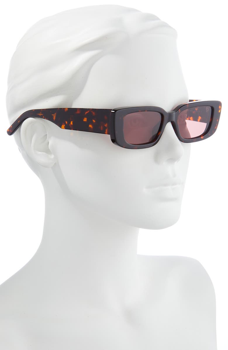Palm Angels Giorgina 51mm Rectangle Sunglasses, Alternate, color,