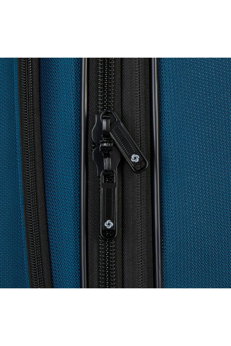 Ascella 4 Softside Expandable 25" Medium Checked Spinner Luggage, Alternate, color, Cerulean Blue