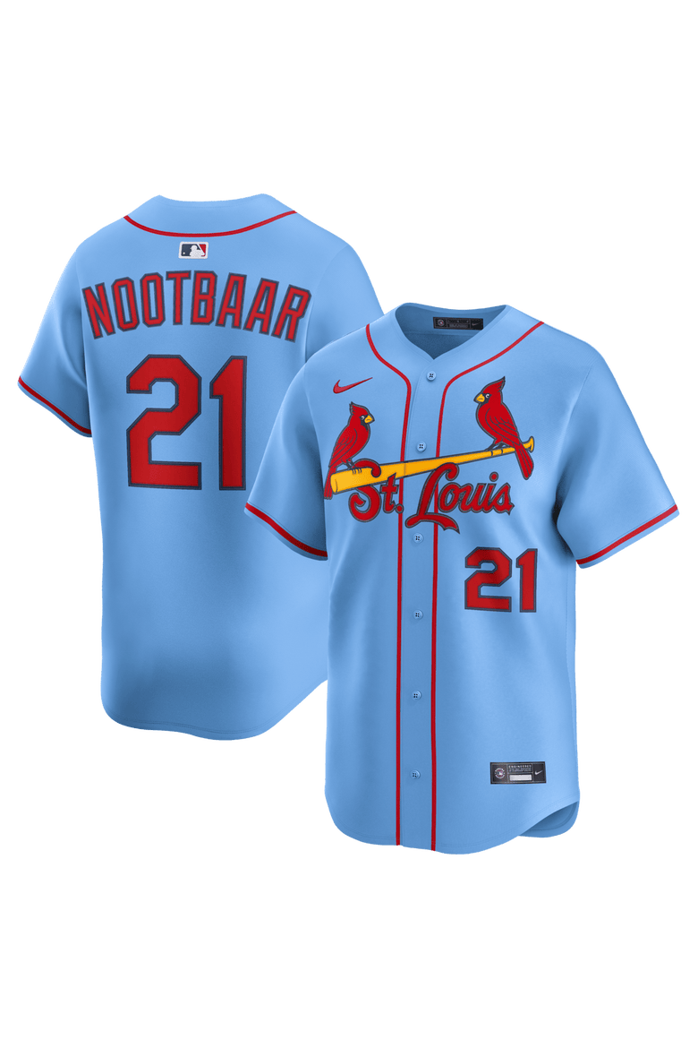 Men's Nike Lars Nootbaar Light Blue St. Louis Cardinals Alternate Limited Jersey, Main, color, Light Blue