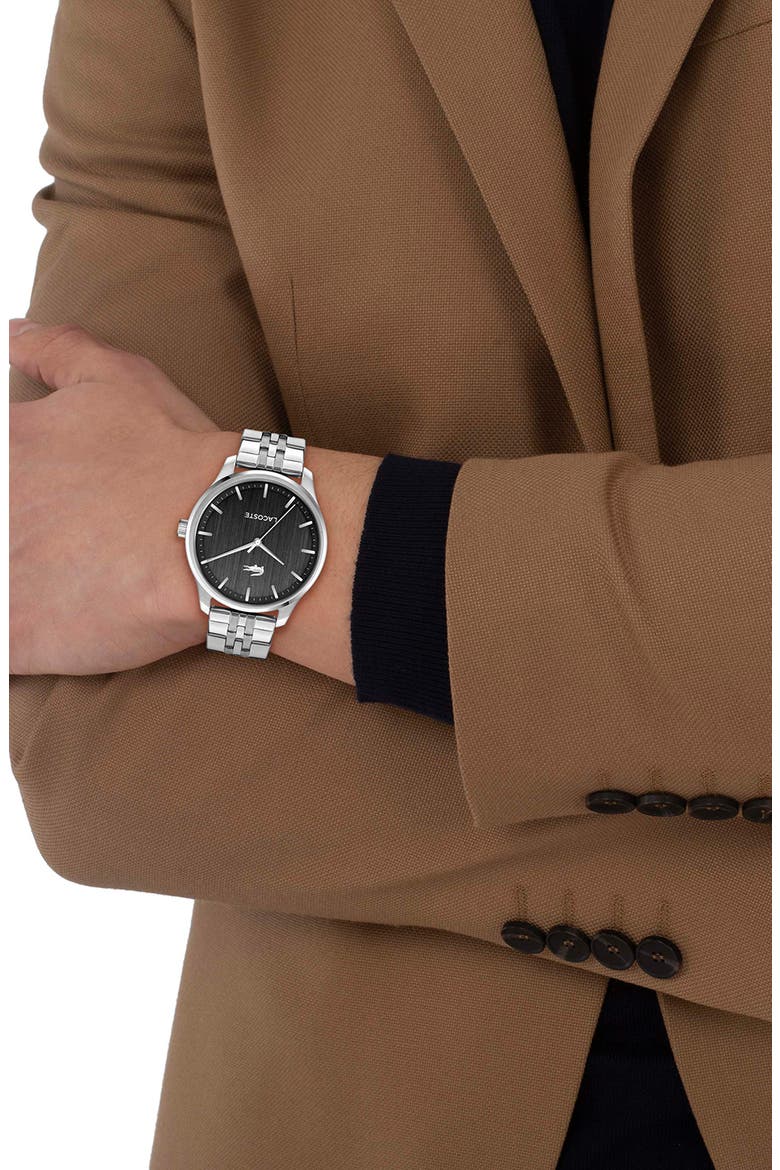 Lisbon Bracelet Watch, 42mm, Alternate, color, SILVER