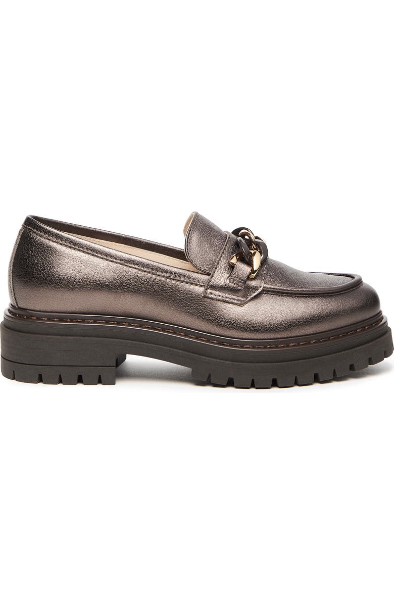 NeroGiardini Chain Platform Loafer, Alternate, color, Open Brown