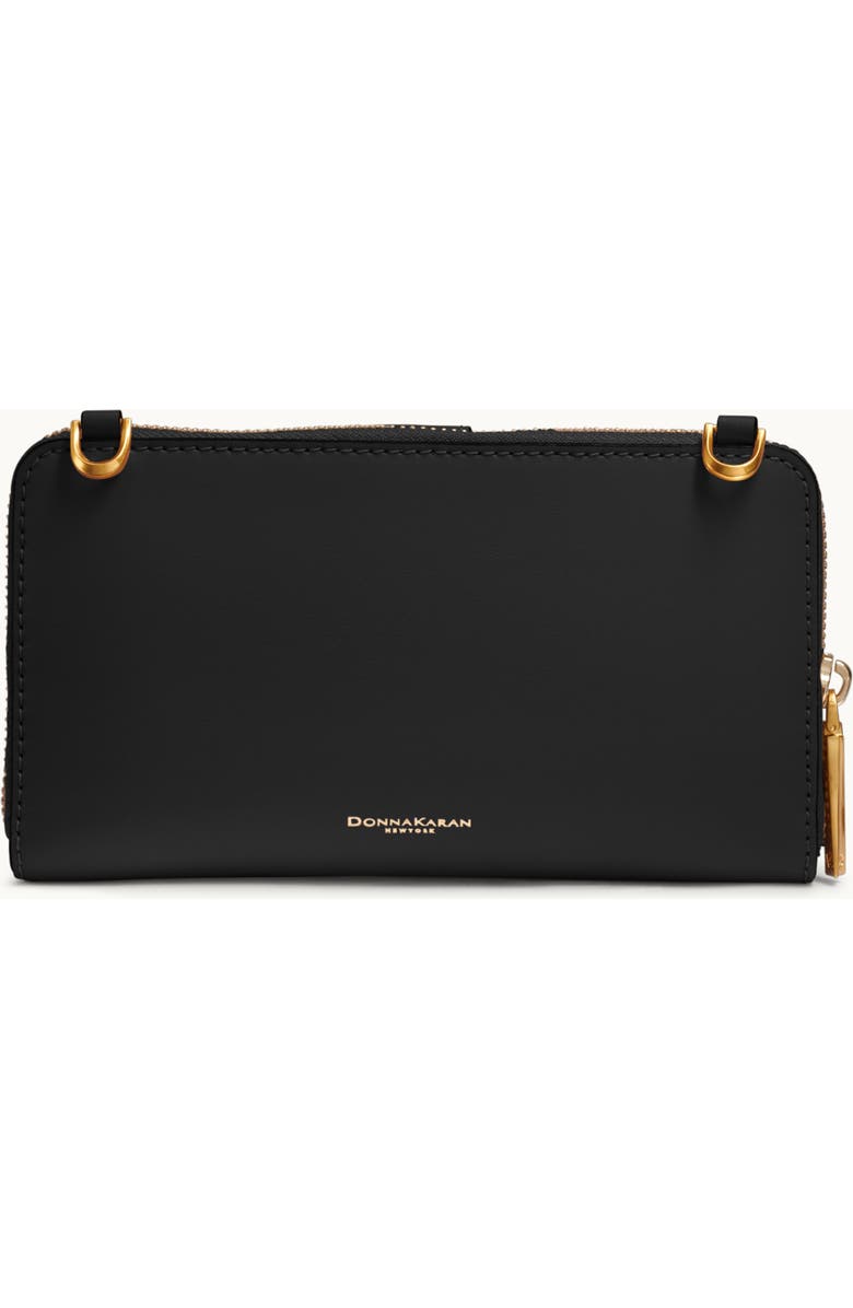 Donna Karan New York Valley Stream Wallet, Alternate, color, Black/Gold