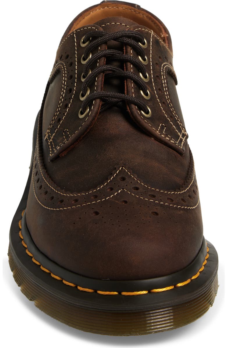 Dr. Martens 3989 Wingtip Derby, Alternate, color, Dark Brown