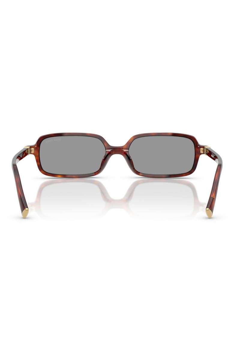 52mm Rectangular Sunglasses, Alternate, color, GREY