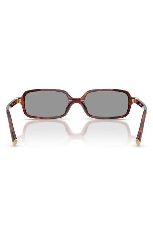 Miu Miu 52mm Rectangular Sunglasses In Grey