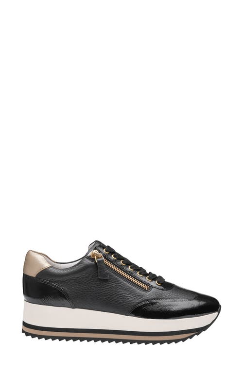 Johnston & Murphy Collection Gracie Side Zip Sneaker In Black