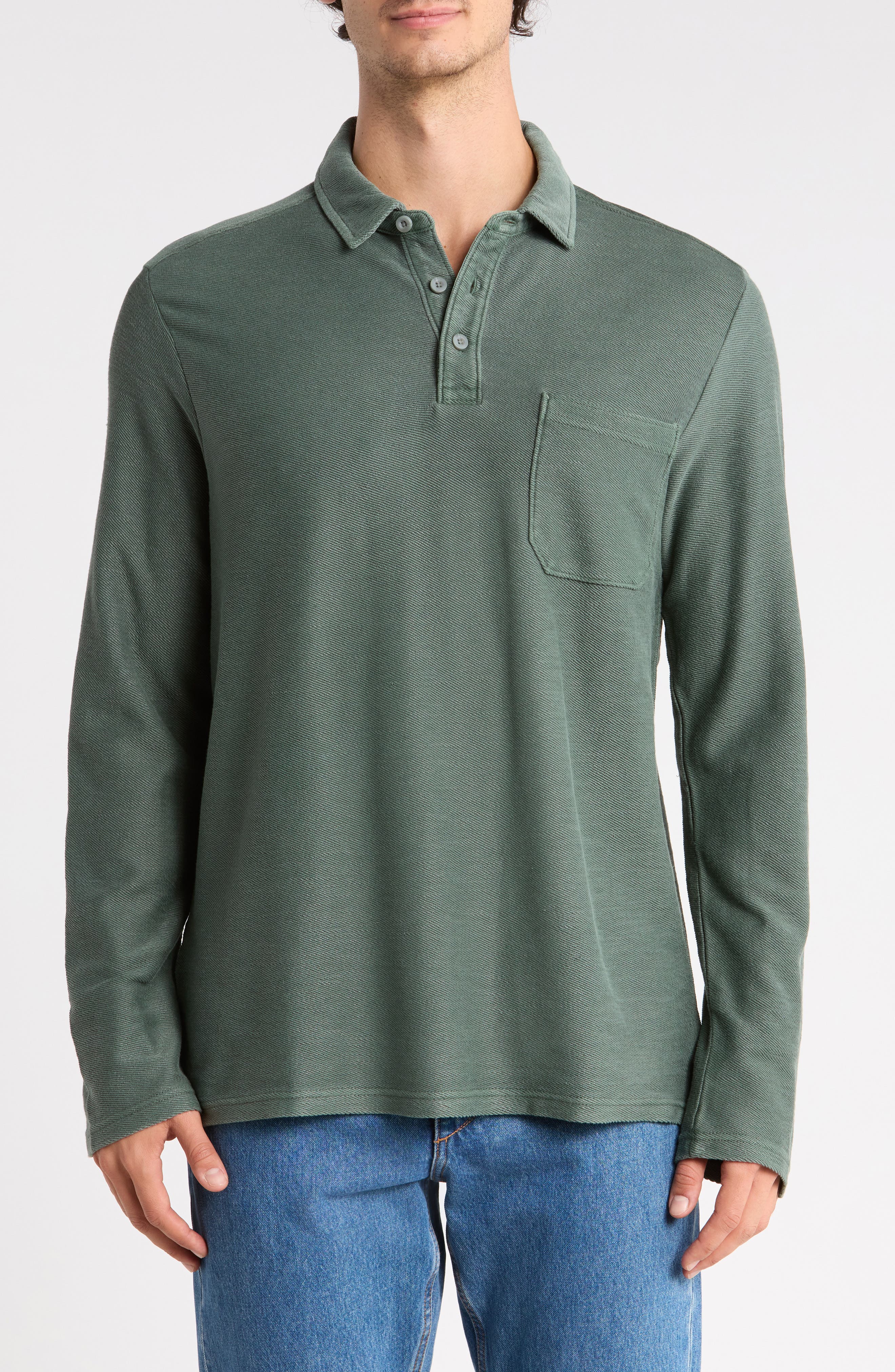 Tide Works Long Sleeve Polo
