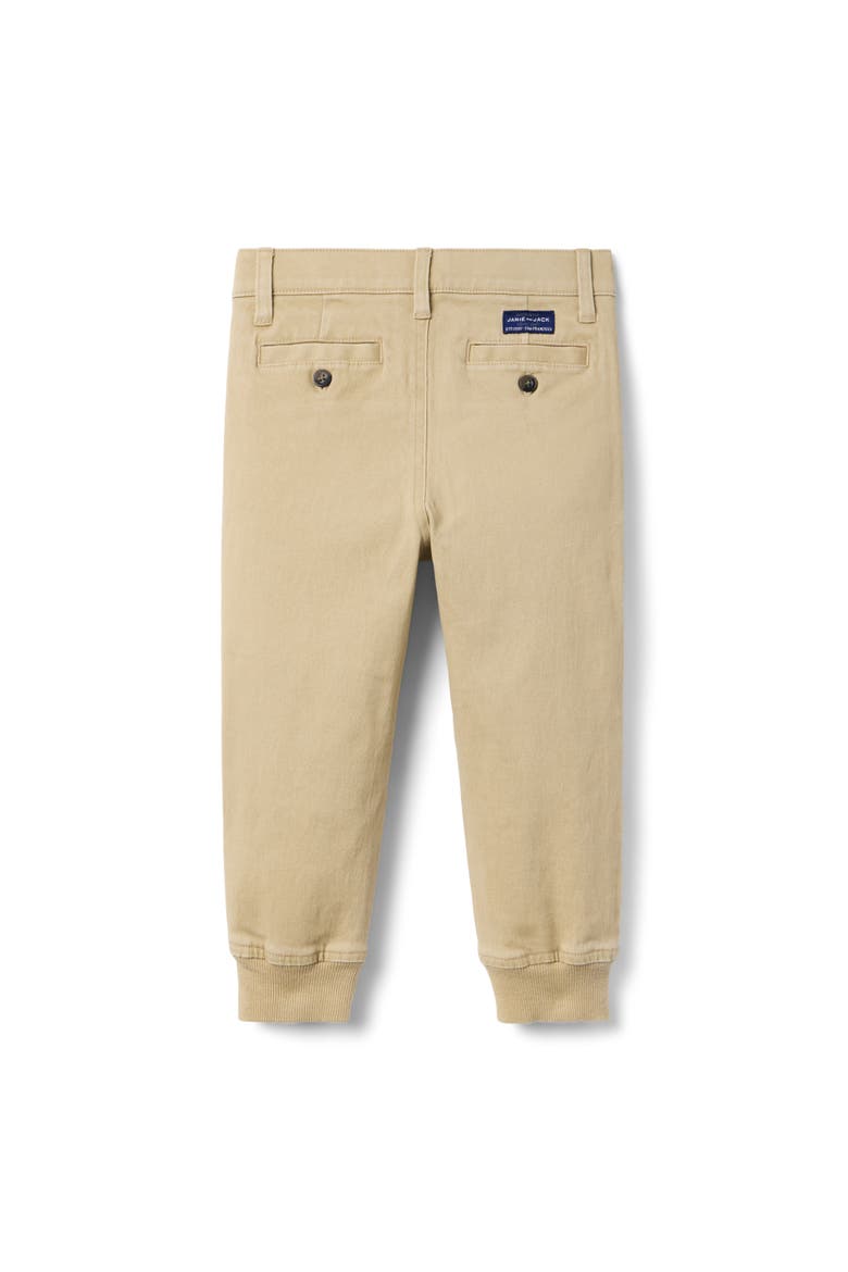 The Button Twill Jogger, Alternate, color, Beige