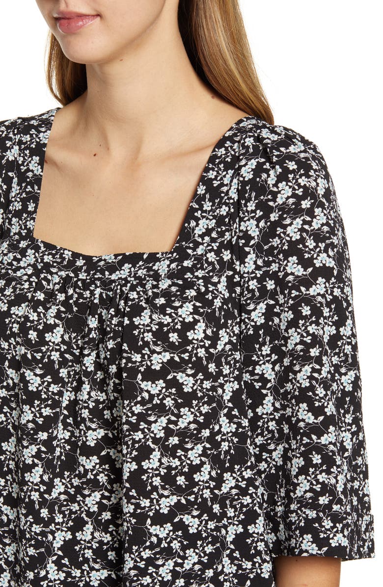 Bobeau Square Neck Top, Alternate, color, 