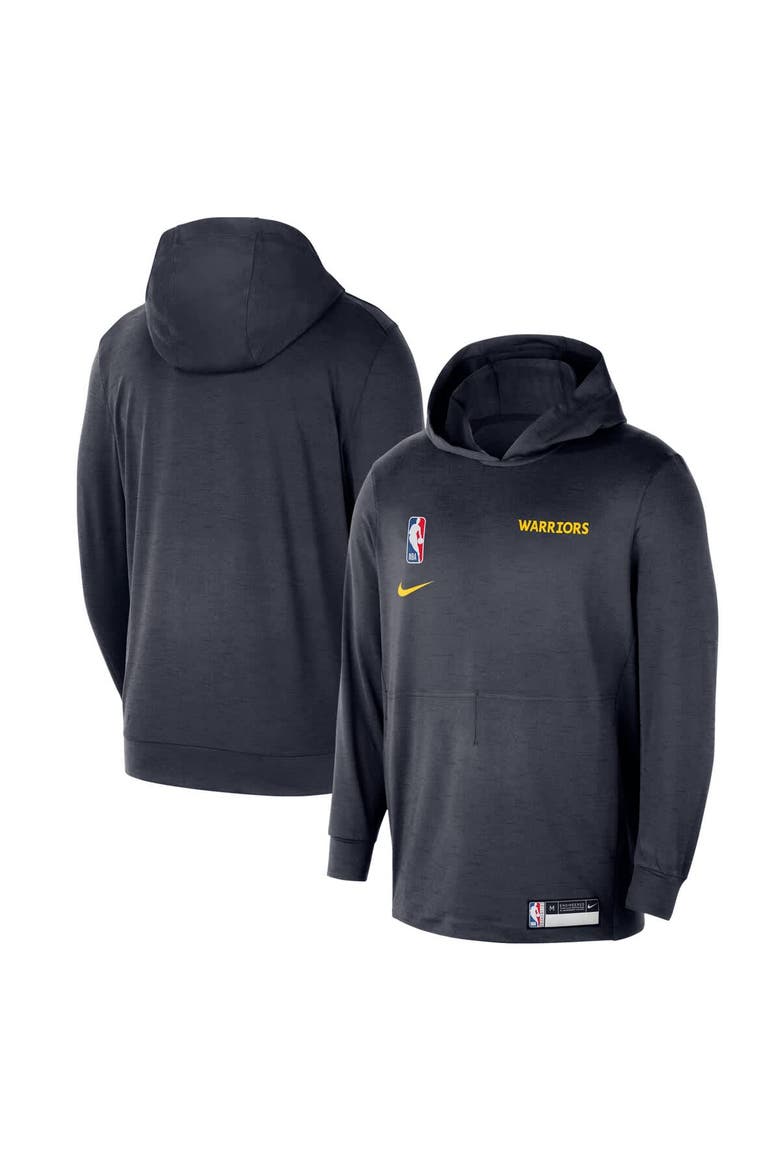 Men's Nike Navy Golden State Warriors 2024/25 On-Court Authentic Practice Yoga Restore Lightweight Pullover Hoodie, Main, color, Navy