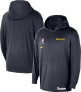 Nike Men's Nike Navy Golden State Warriors 2024/25 On-Court Authentic Practice Yoga Restore Lightweight Pullover Hoodie