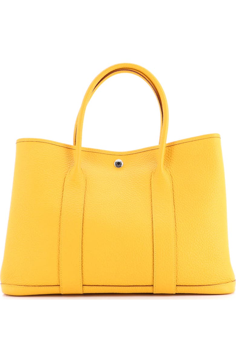 Pre-Owned Hermes Garden Party Tote Leather 36, Alternate, color, Jaune Ambre