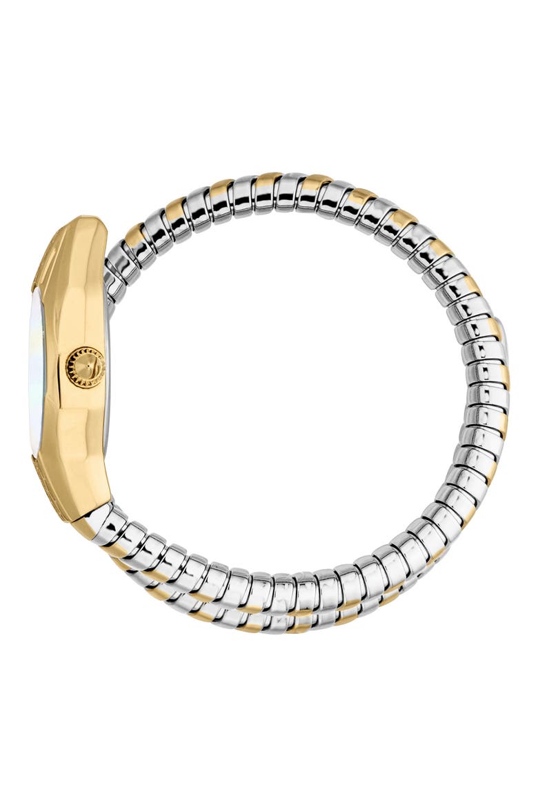 Vivace Snake Wraparound Bracelet Watch, 22mm x 33mm, Alternate, color, SILVER/ GOLD