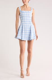 Simkhai Hannalie Sleeveless Gingham Minidress