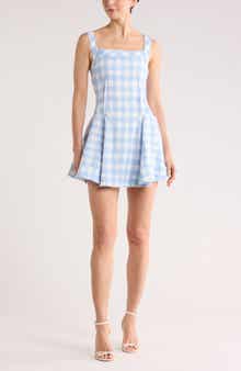 Simkhai Hannalie Sleeveless Gingham Minidress