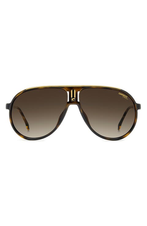 Champion 62mm Oversize Gradient Pilot Sunglasses