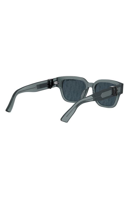 Dior Oblique S1f 53mm Square Sunglasses In Blue