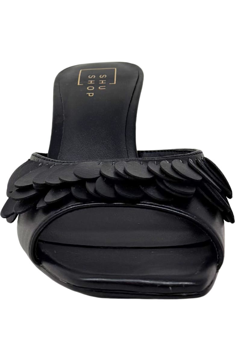 SHUSHOP Grace Slide Sandal, Alternate, color, Black