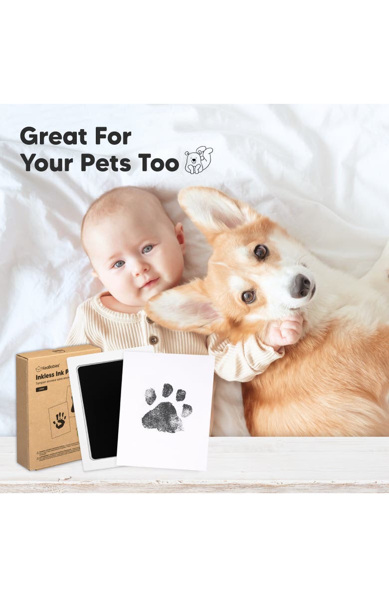 KeaBabies 4-Pack Inkless Ink Pads, Alternate, color, Jet Black