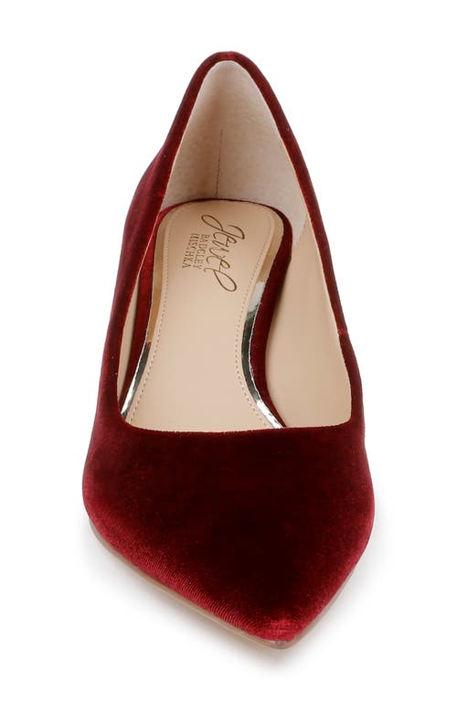 Jewel Badgley Mischka Enola Pointed Toe Kitten Heel Pump