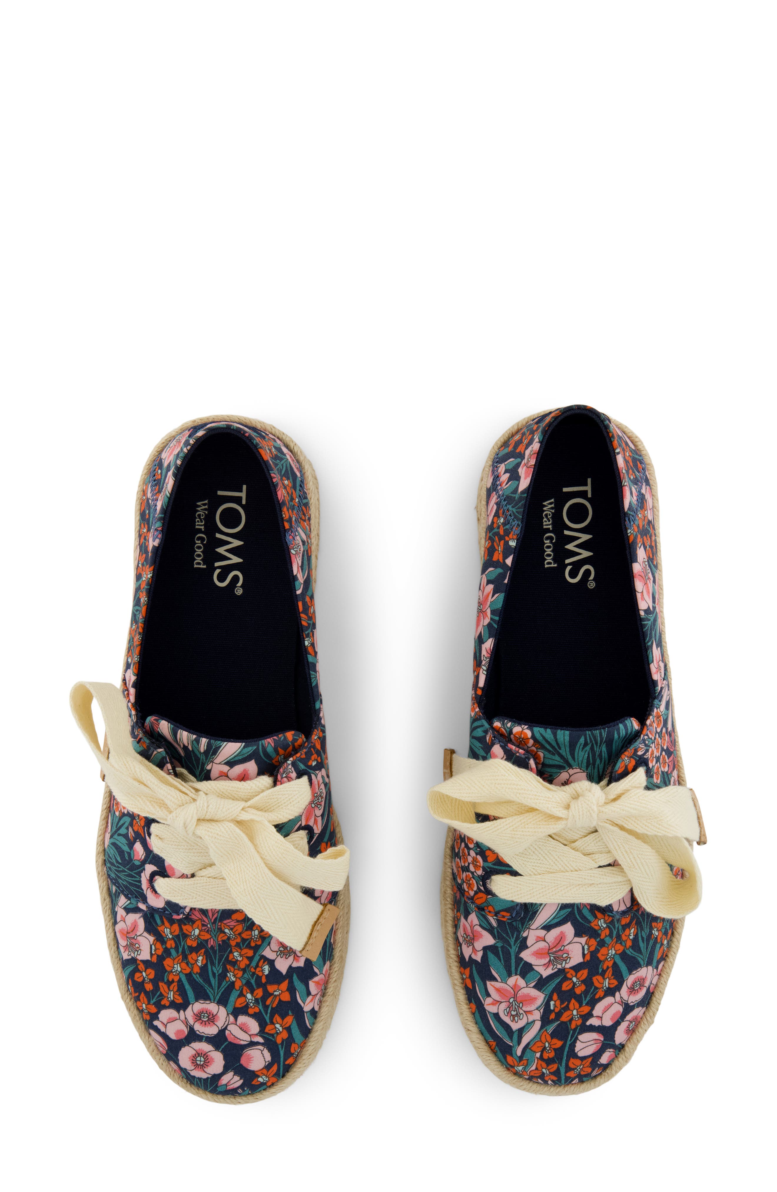 TOMS Carlup Espadrille Sneaker, Alternate, color, Medium Blue