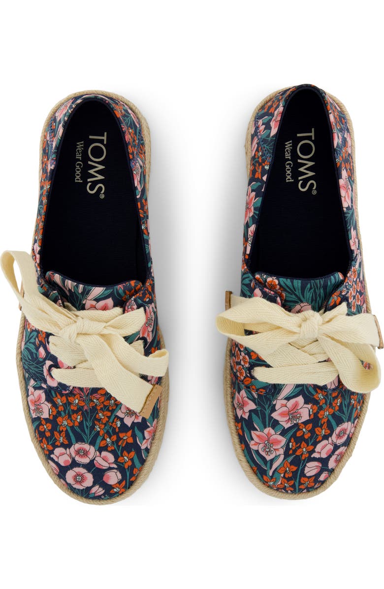 TOMS Carlup Espadrille Sneaker, Alternate, color, Medium Blue