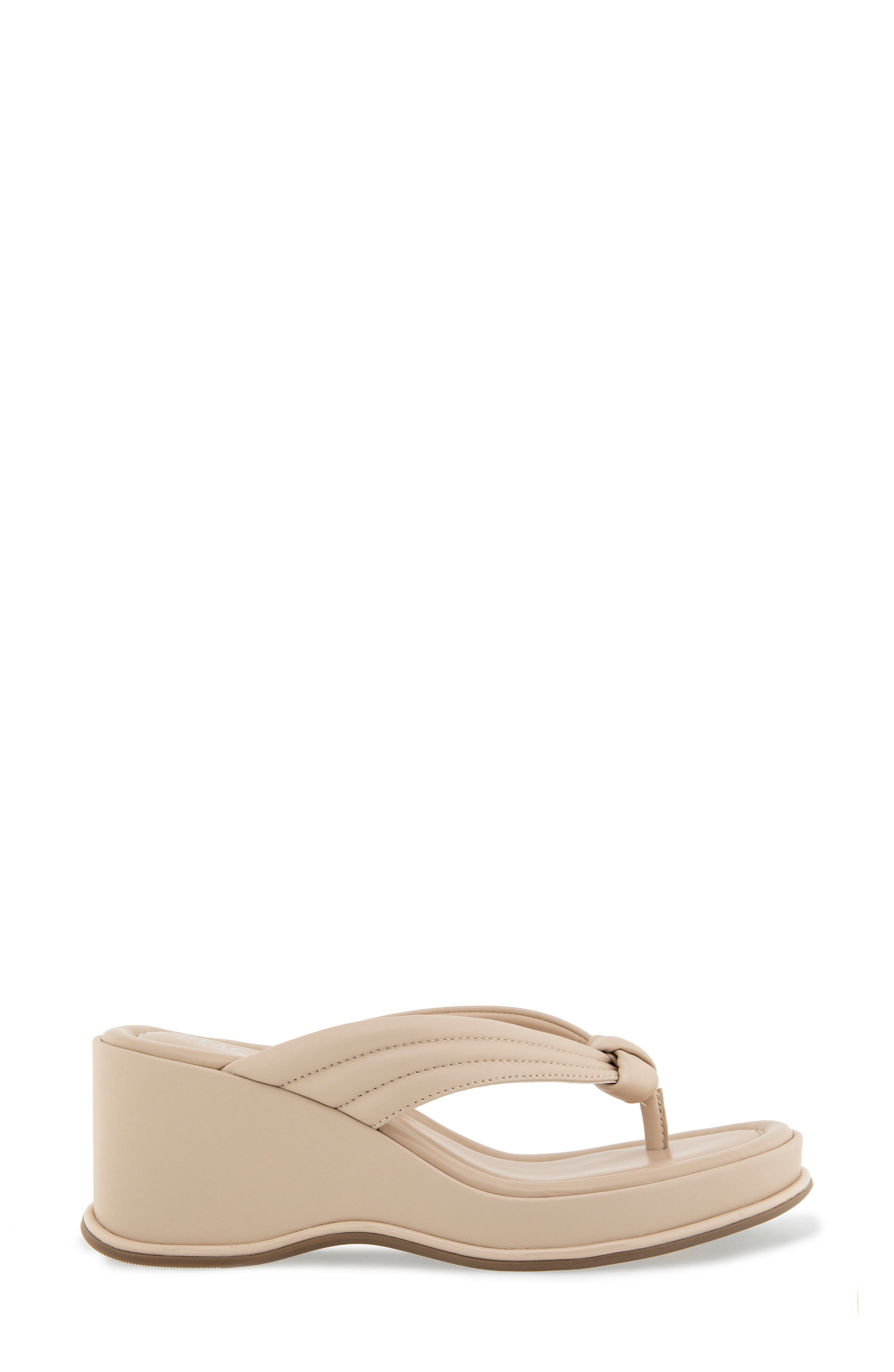 Reaction Kenneth Cole Rixton Platform Wedge Thong Sandal, Alternate, color, Smoke Grey