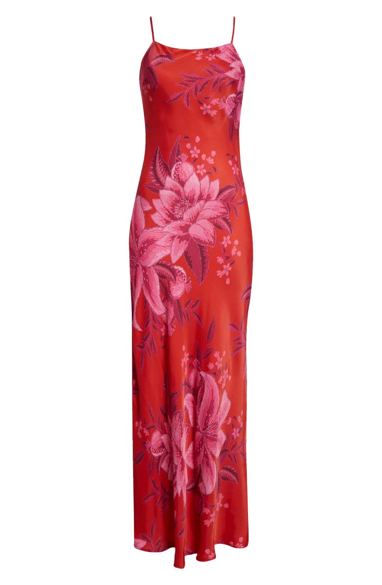 FARM Rio Summer Fruit Satin Maxi Slipdress, Alternate, color, 