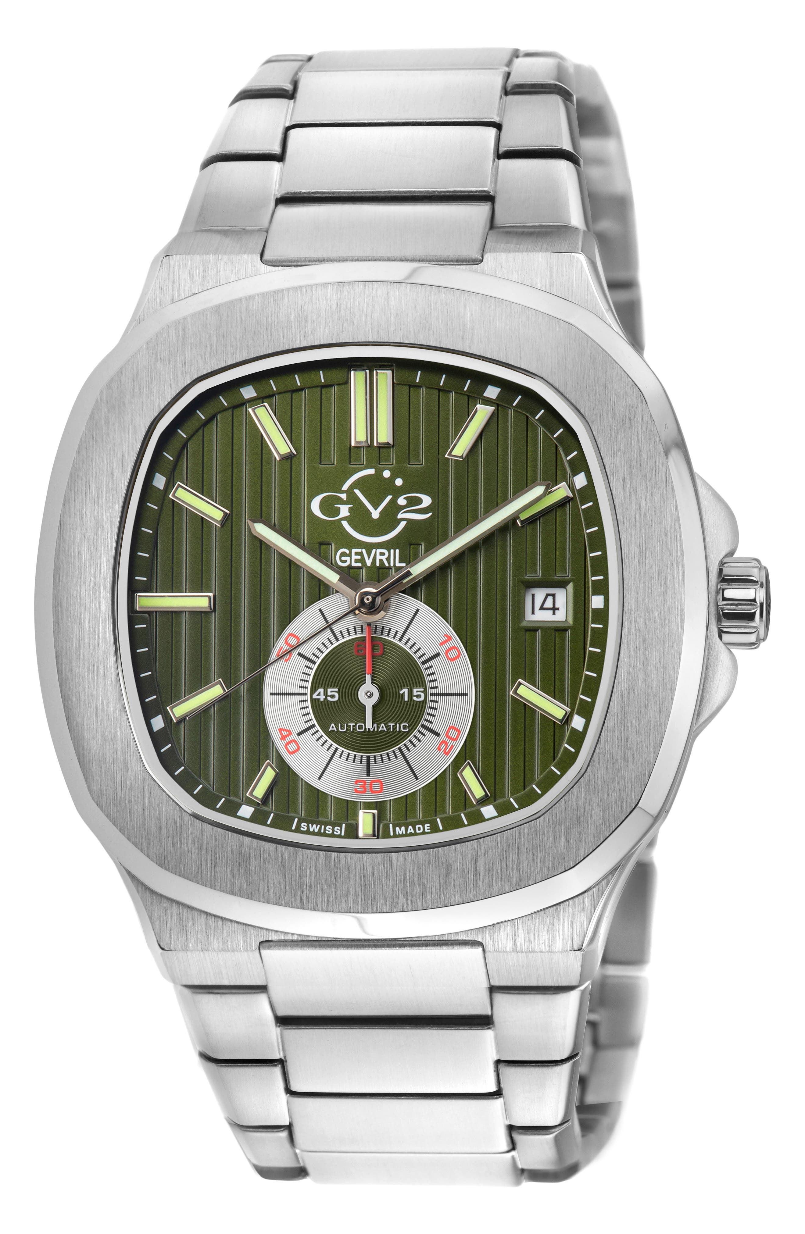 GV2 Potente Swiss Automatic Bracelet Watch, 40mm