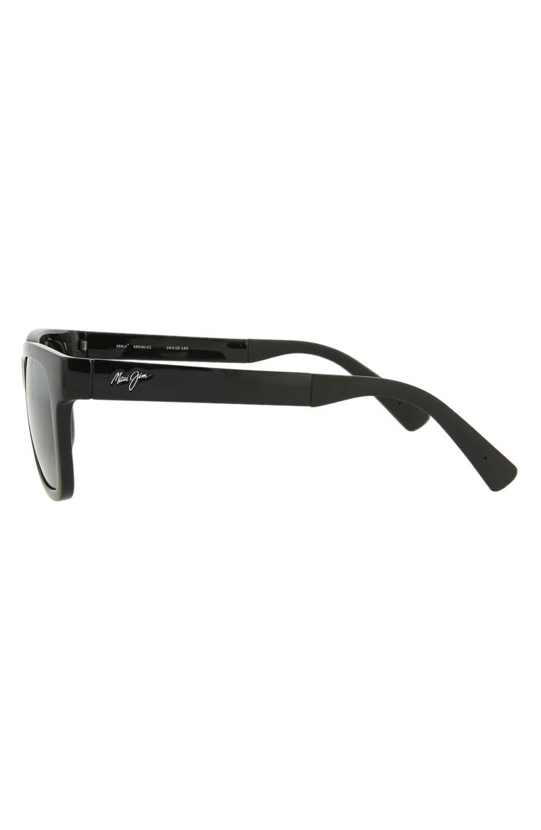 Maui Jim 54mm Rectangular Sunglasses, Alternate, color, Black Black Grey