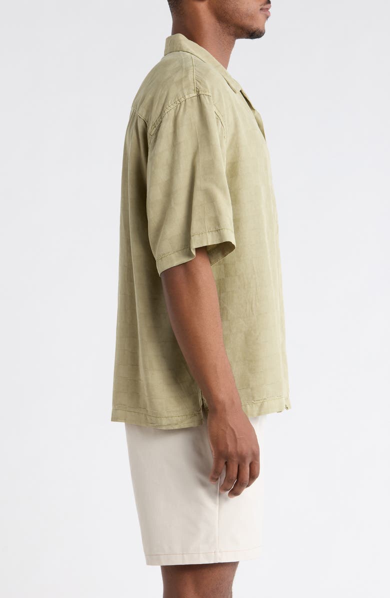 Vans Van Doren Check Button-Up Camp Shirt, Alternate, color, Soft Sage