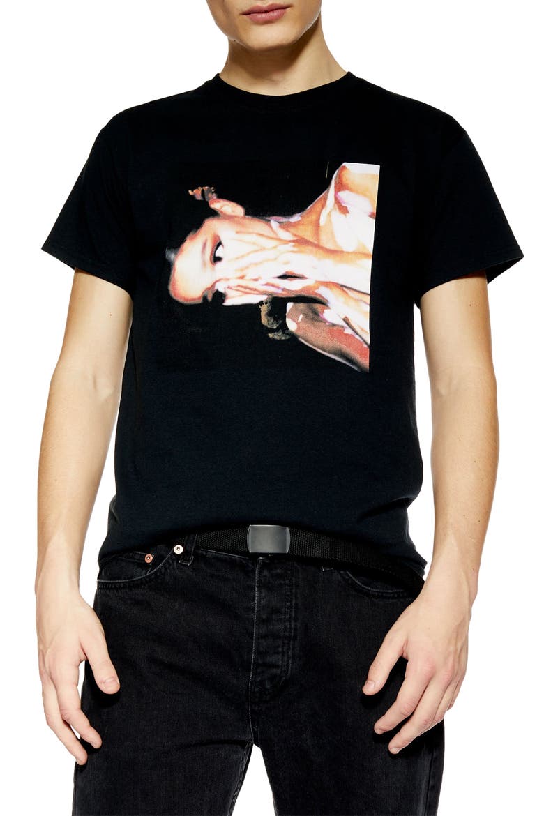 Ariana Grande Graphic T-Shirt, Main, color, BLACK MULTI