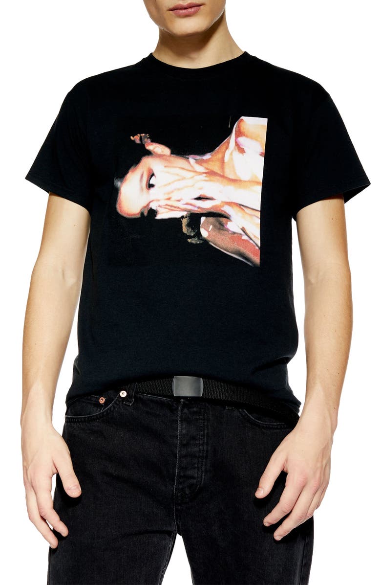 Topman Ariana Grande Graphic T-Shirt, Main, color, 