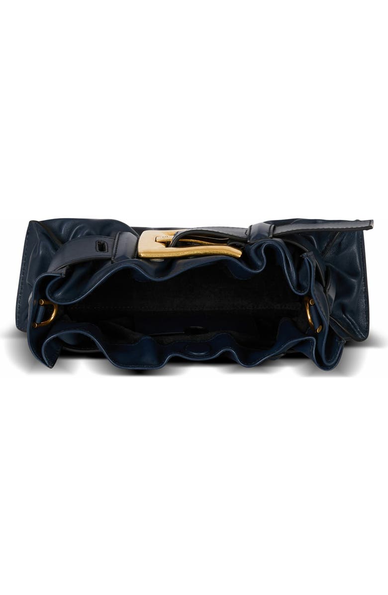 Balmain Mini Anthem Shoulder Bag In Leather, Alternate, color, Blue