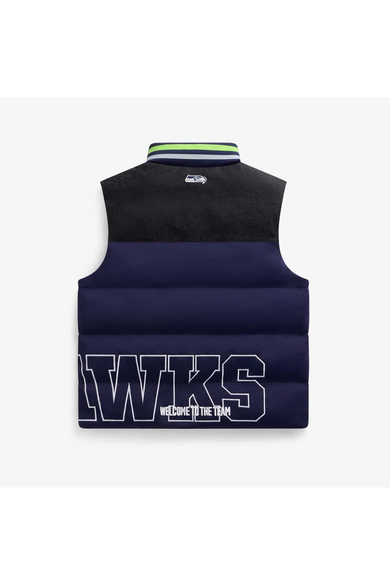 Unisex  College Navy Seattle Seahawks Team Puffer Vest, Alternate, color, College Navy